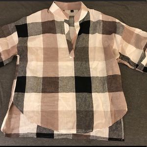 Never-Worn Plaid Blouse